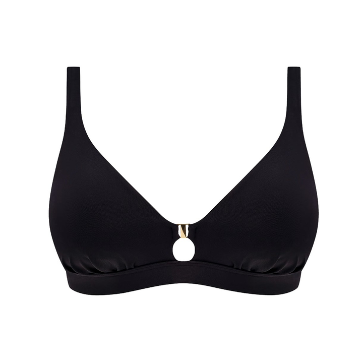 Merissa Non Wired Triable Bikini Top Black