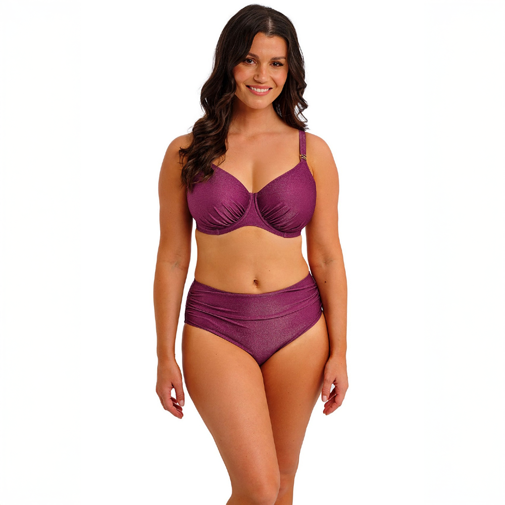 Paros Coast Full Bikini Brief Berry Shimmer