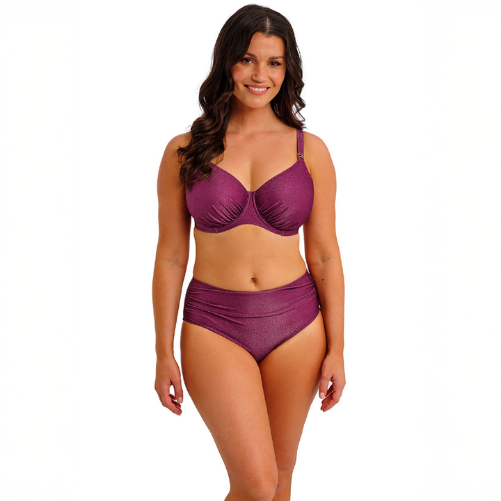Paros Coast Full Bikini Brief Berry Shimmer