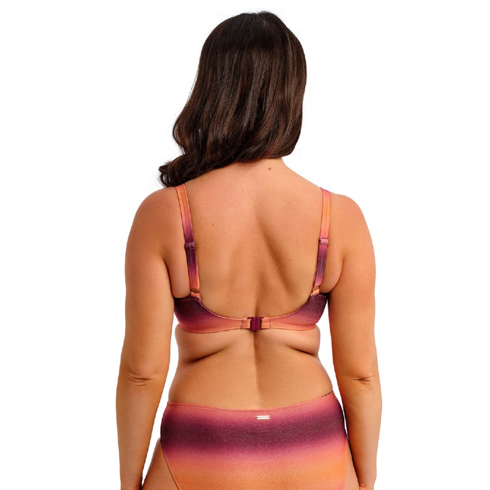 Paros Underwire Gathered Full Cup Bikini Top Sunset Glow