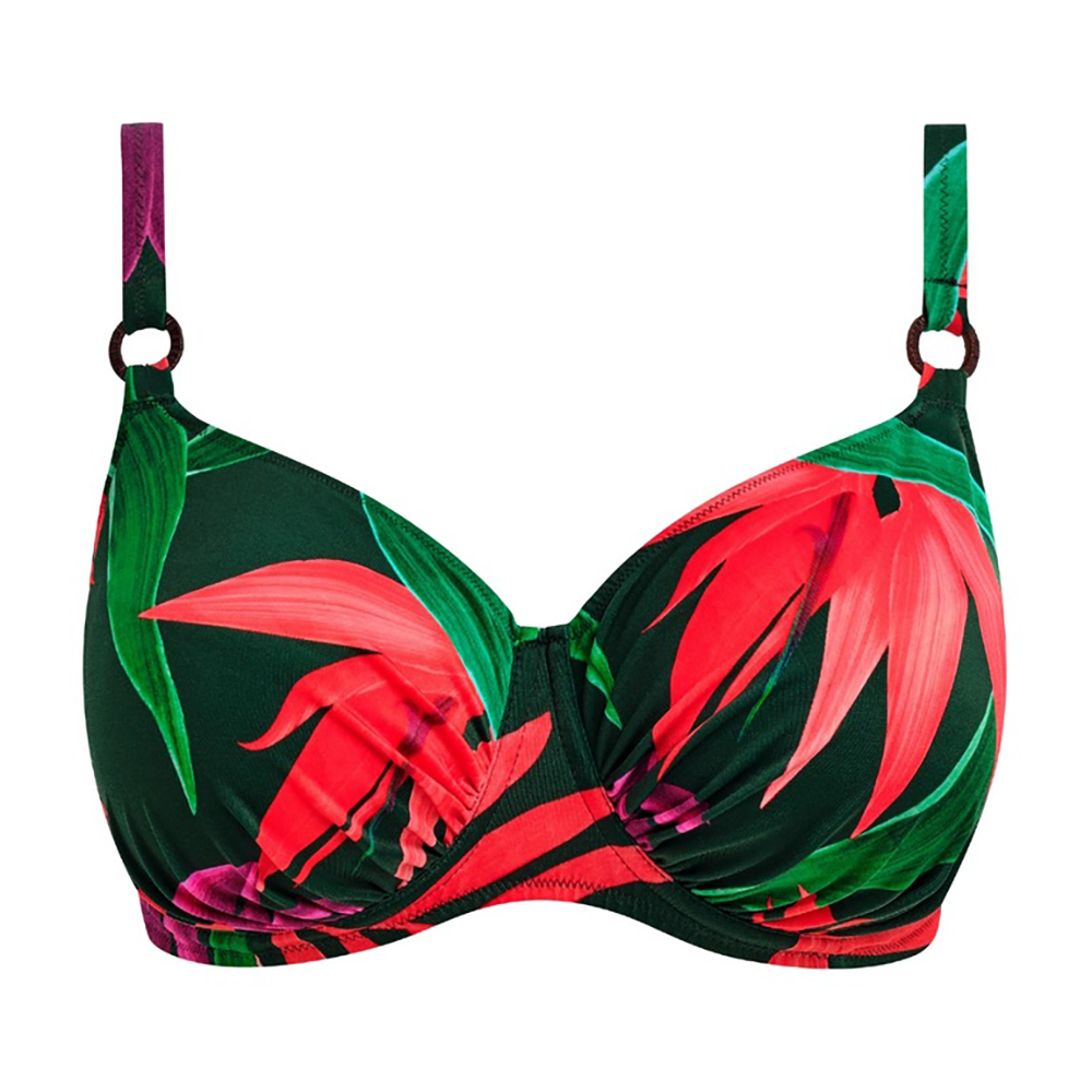 Pichola Underwire Gathered Full Cup Bikini Top Mangrove