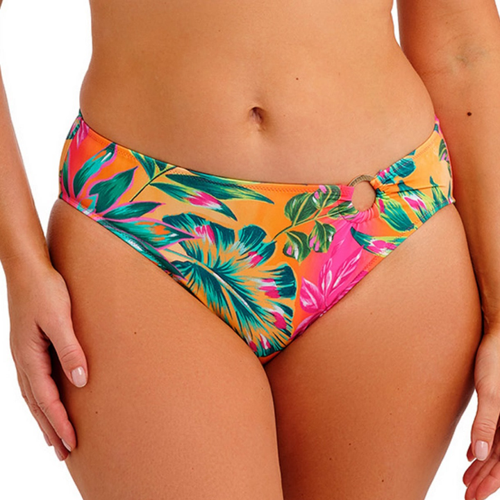 Sunset Reef Mid Rise Bikini Brief Heatwave