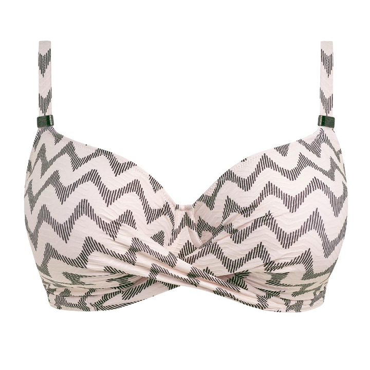 Vantuatu Underwire Full Cup Bikini Top Creme Noire