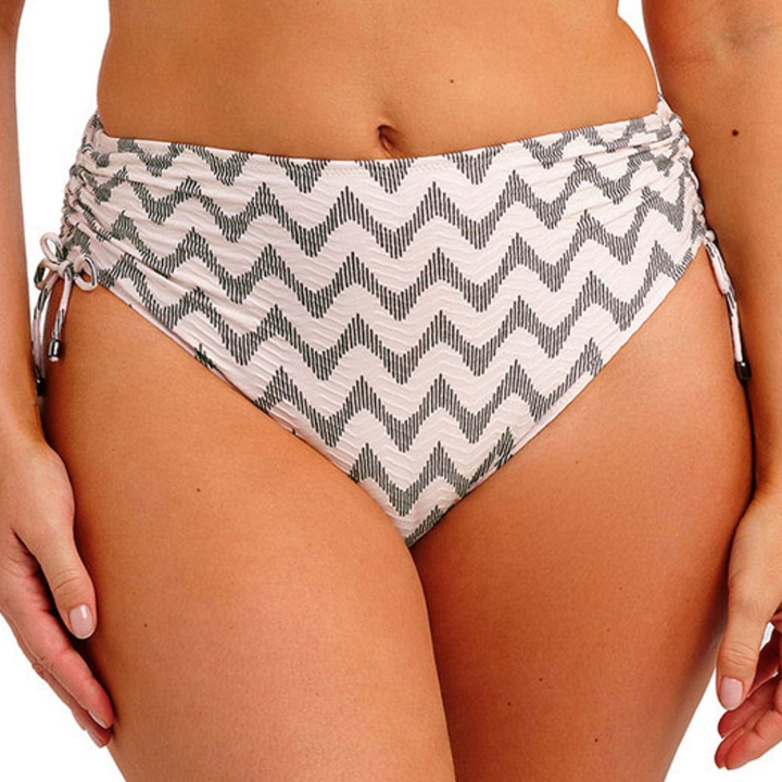 Vanuatu High Waist Bikini Brief Creme Noire