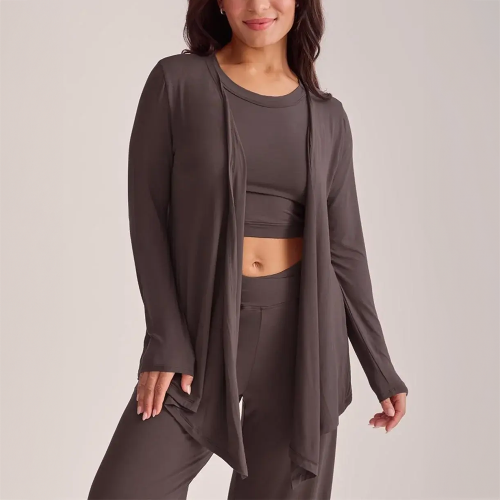 Cozy Wrap With Pockets Espresso 622