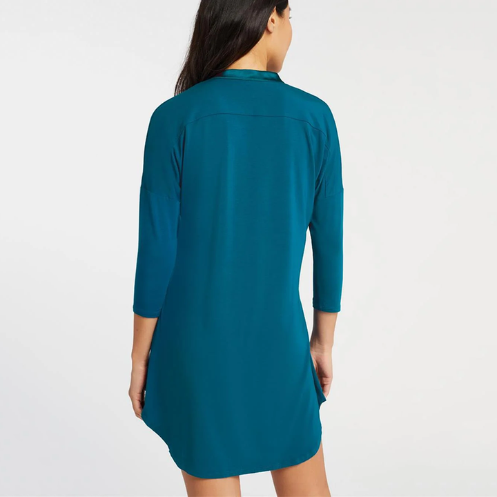 Dolman 3/4 Sleeve Nightshirt Peacock