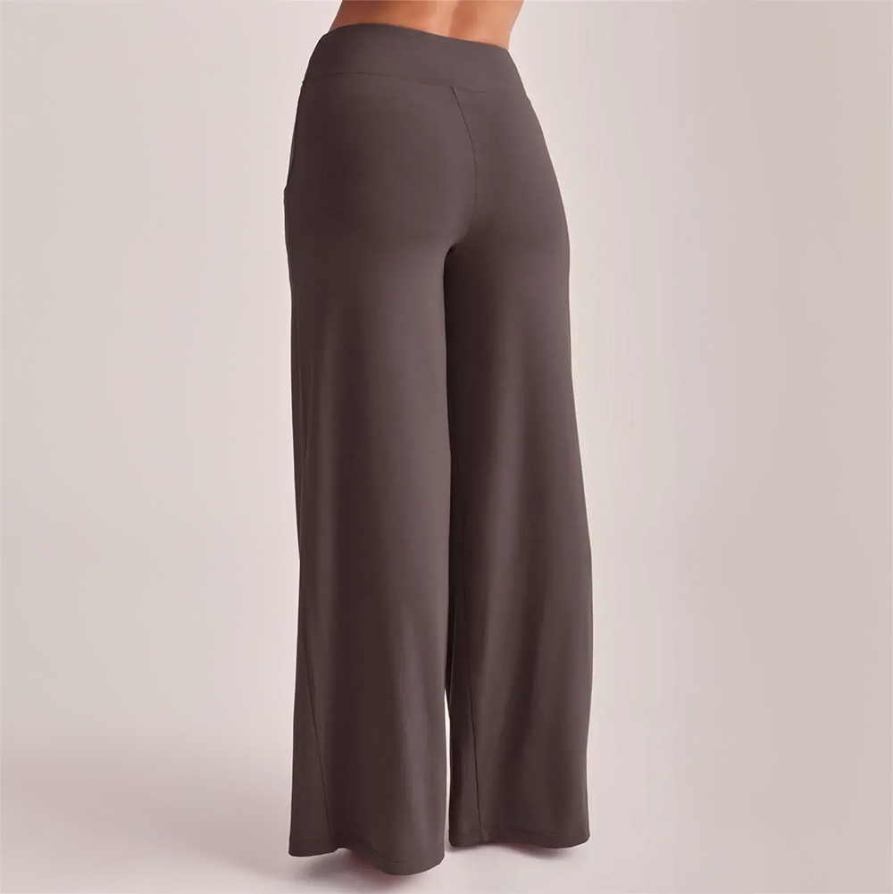 Flared Leg Pant With Pockets Espresso 609