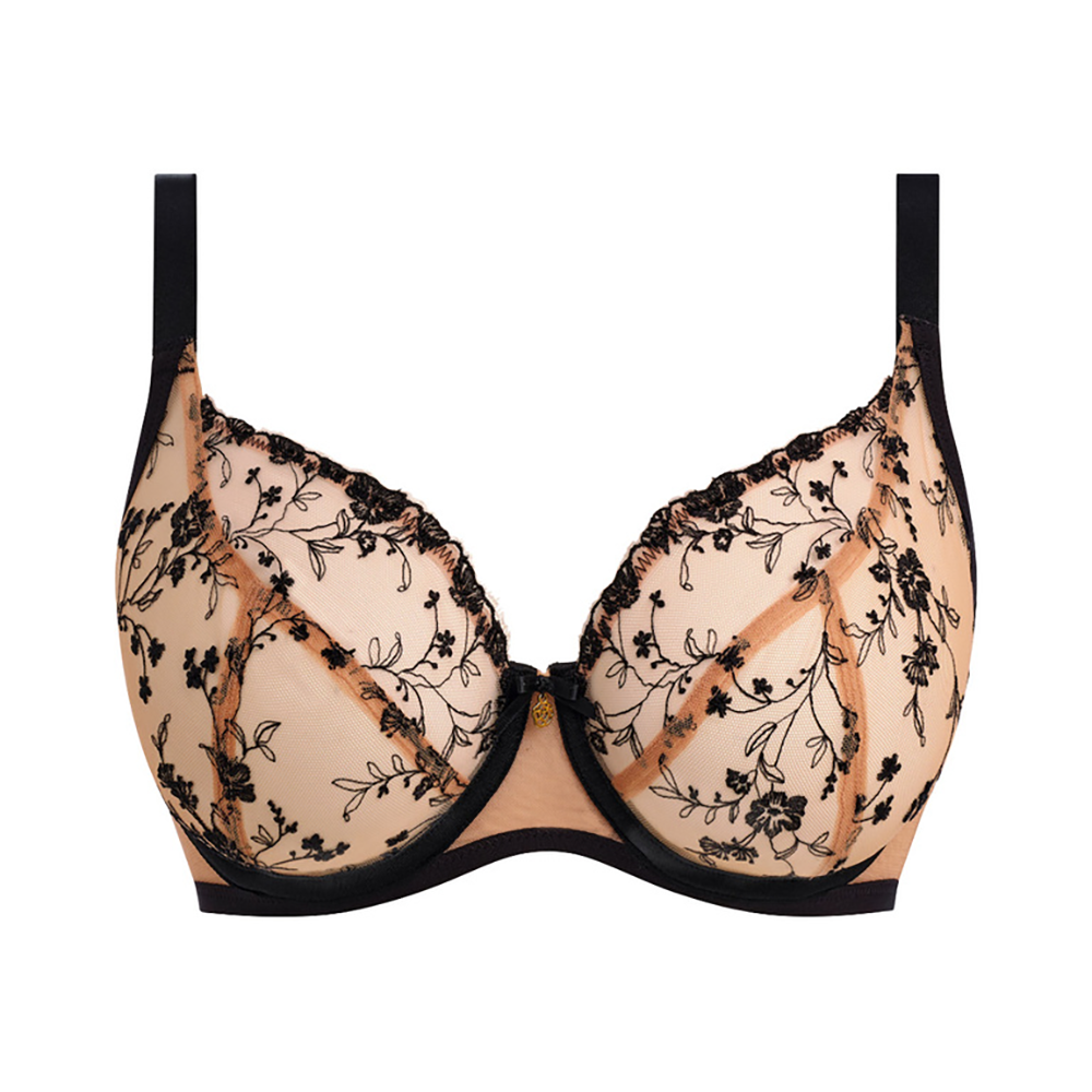 Entwined Tattoo Underwire Plunge Bra