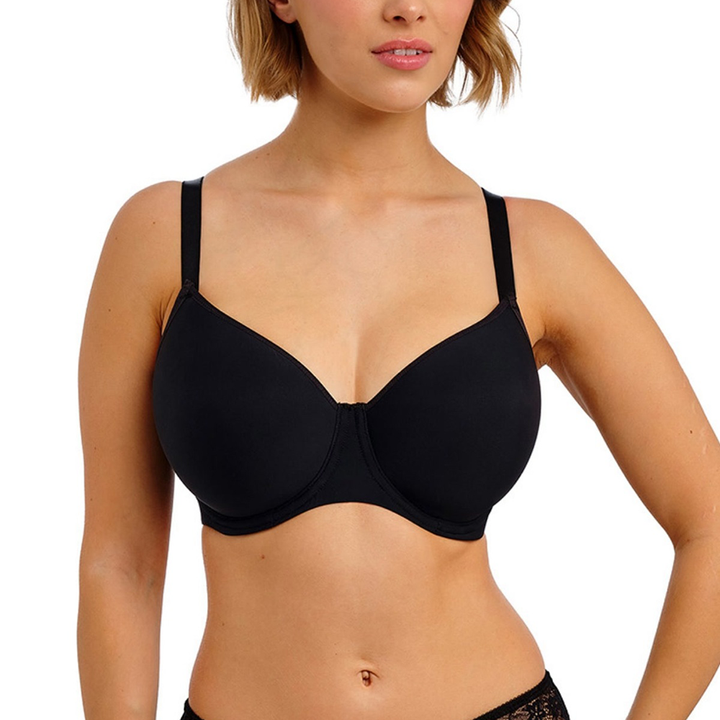 Essentially Smooth Underwire Molded Balcony T-Shirt Bra Black