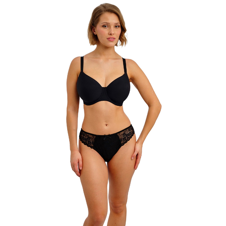Essentially Smooth Underwire Molded Balcony T-Shirt Bra Black