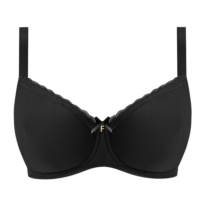 Flirt Underwire Padded Half Cup Bra Black
