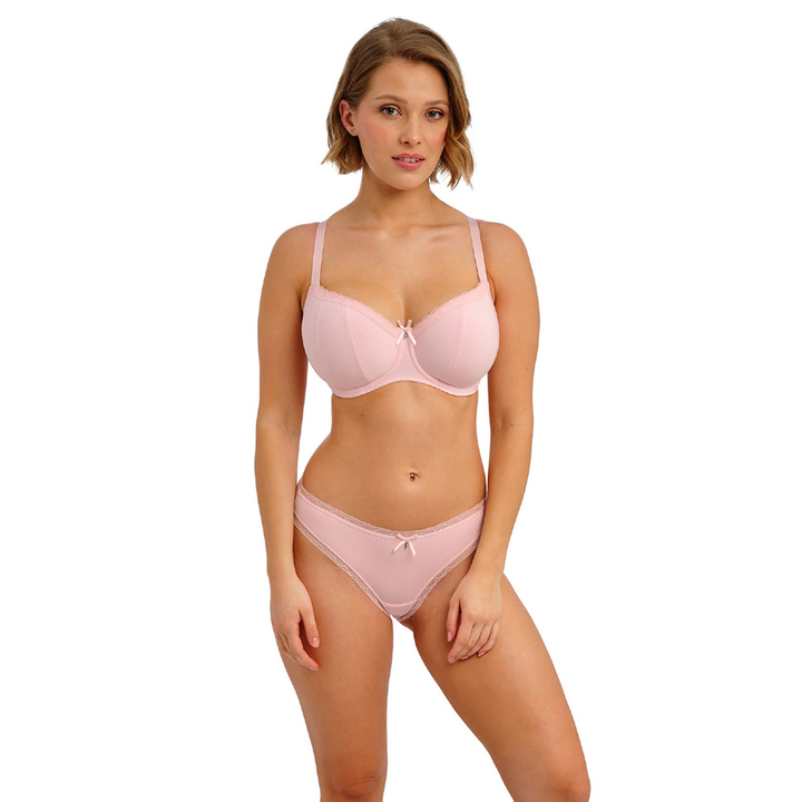 Flirt Underwire Padded Half Cup Bra Pink Frost