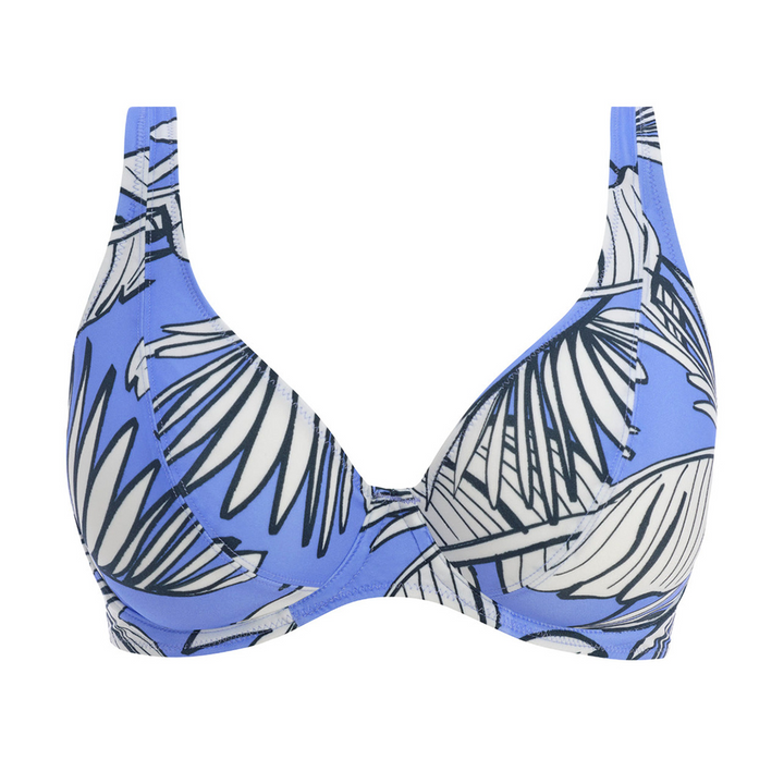 Mali Beach High Apex Bikini Top Cornflower