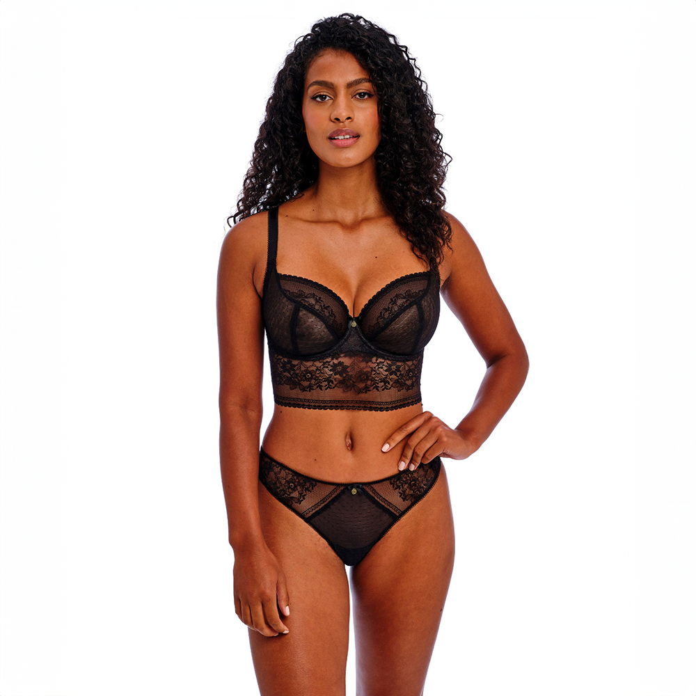 Sydnie Underwire Longline Bra Black