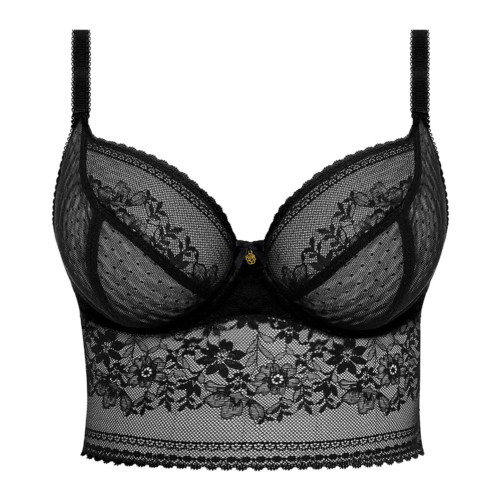 Sydnie Underwire Longline Bra Black