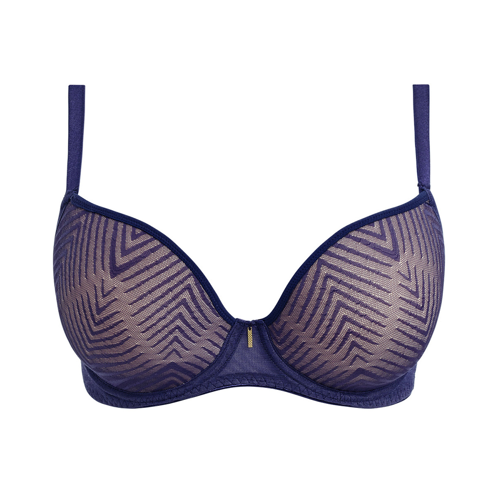 Tailored Underwire Molded Plunge T-Shirt Bra Dark Sapphire