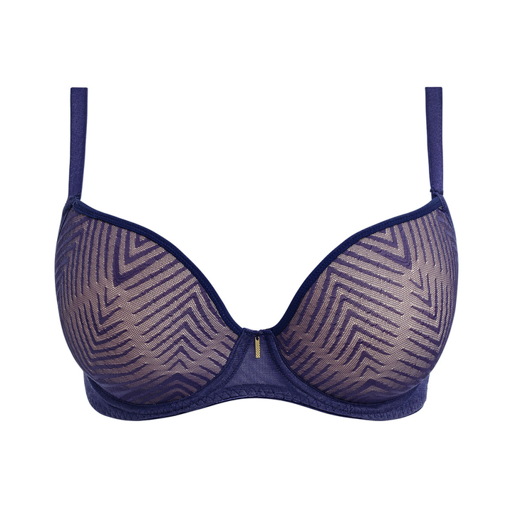 Tailored Underwire Molded Plunge T-Shirt Bra Dark Sapphire