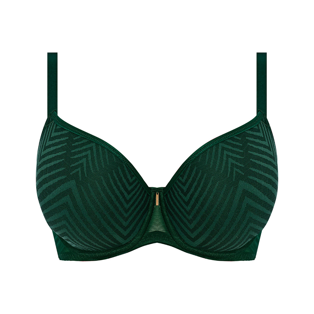 Tailored Underwire Molded Plunge T-Shirt Bra Deep Emerald