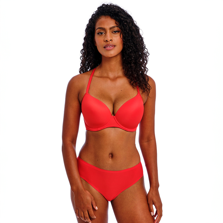 Undetected Underwire Molded T-Shirt Bra Chili Red