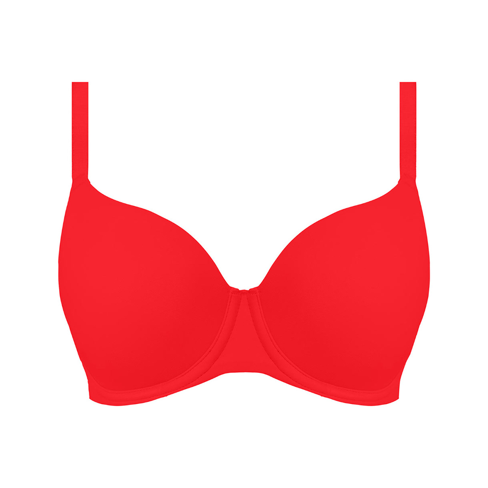 Undetected Underwire Molded T-Shirt Bra Chili Red