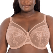 Curvy Couture full figure Strapless Sensation Multi-way Push Up Bra  Champagne 36H