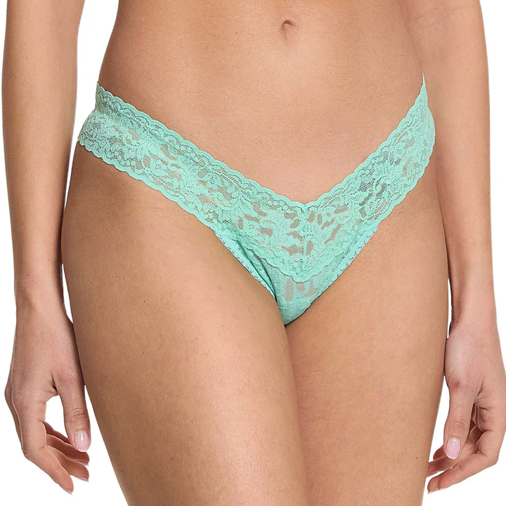 Signature Lace Low Rise Thong Fashion Colors