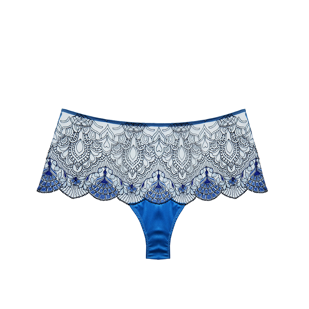 Venetian Glass High Waisted Brief Blue Jeans