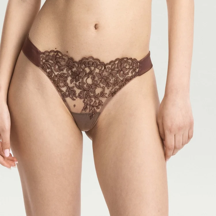 Royal Jewel Chocolate Thong J5343