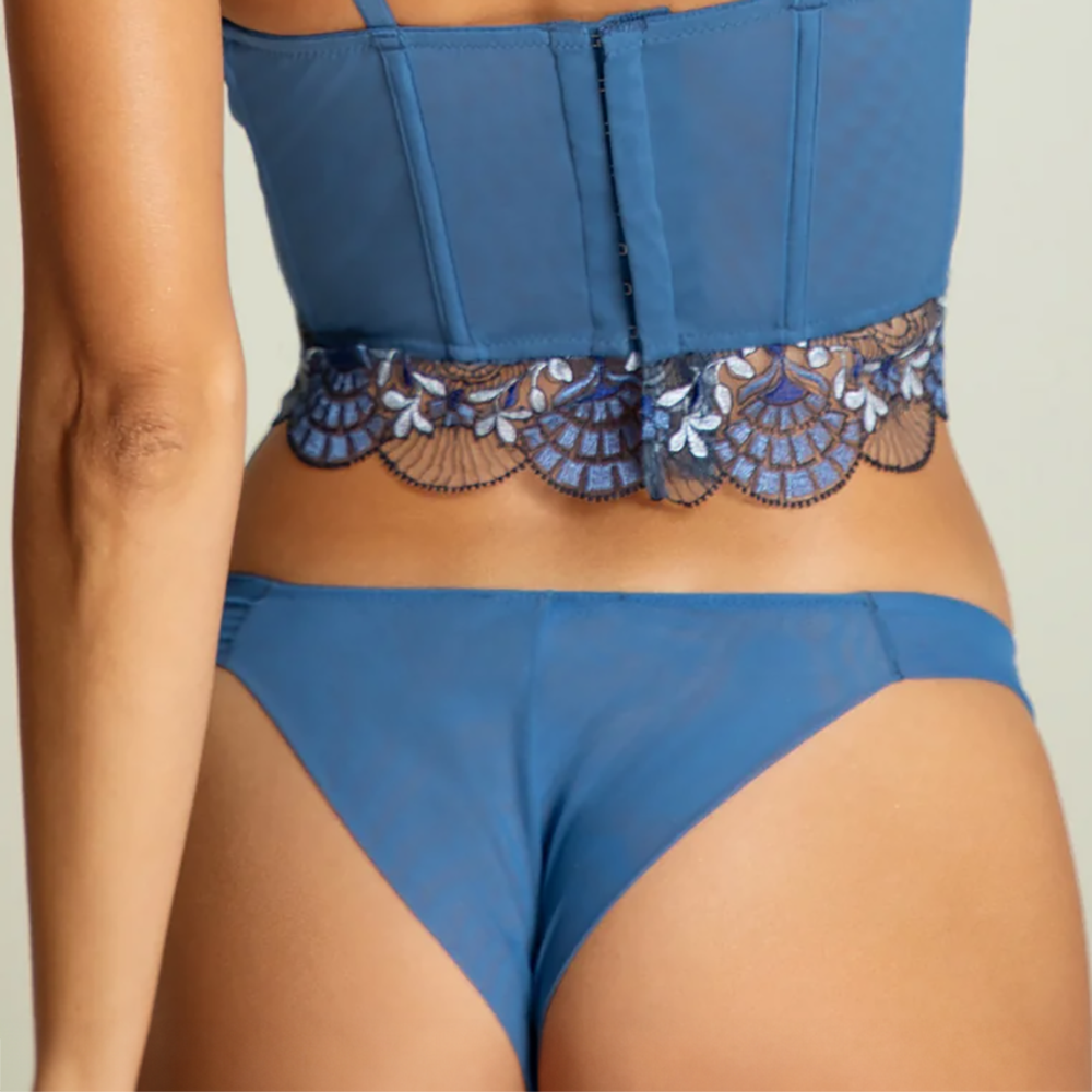 Venetian Glass Thong Blue Jeans