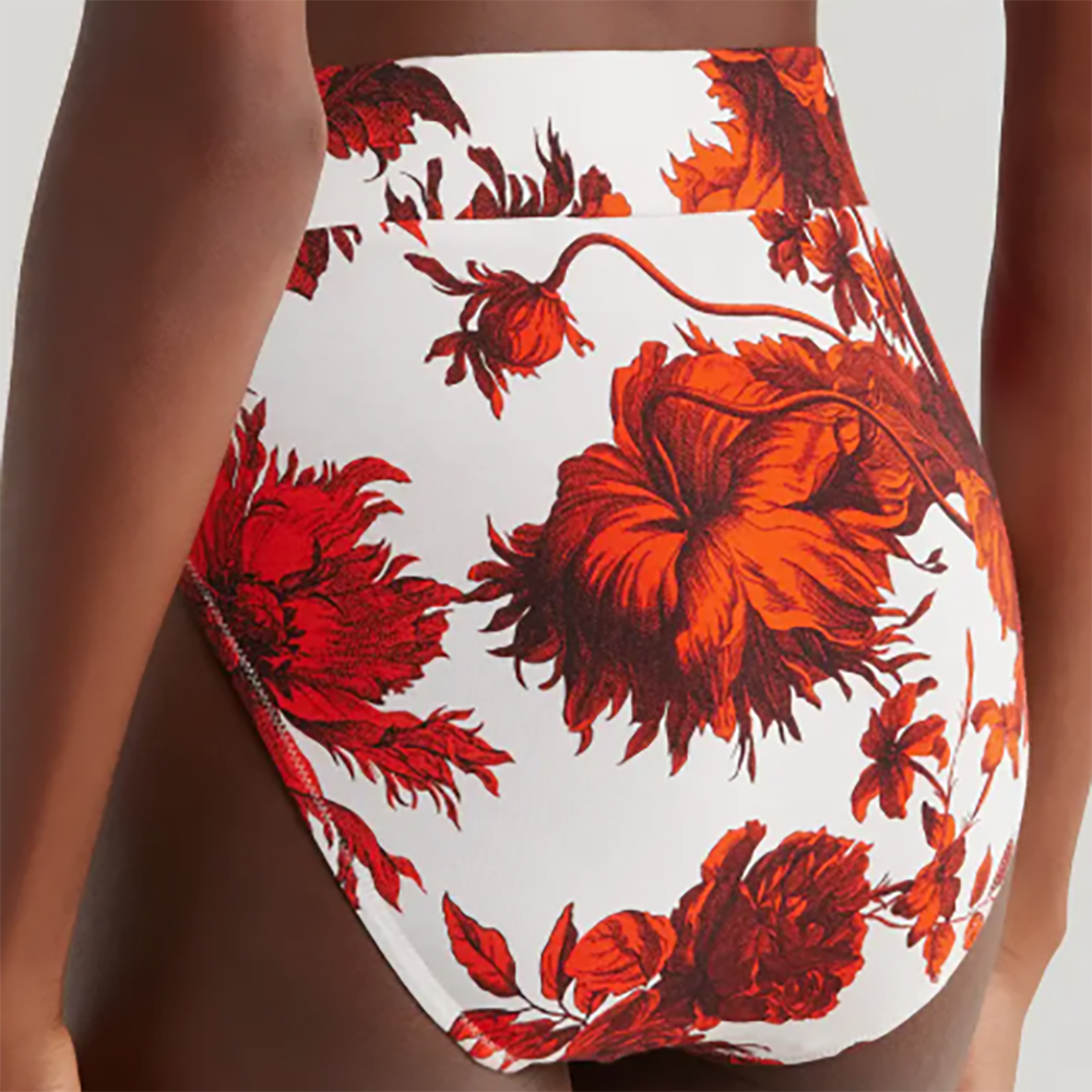 Modal Lounge Brief Red Floral