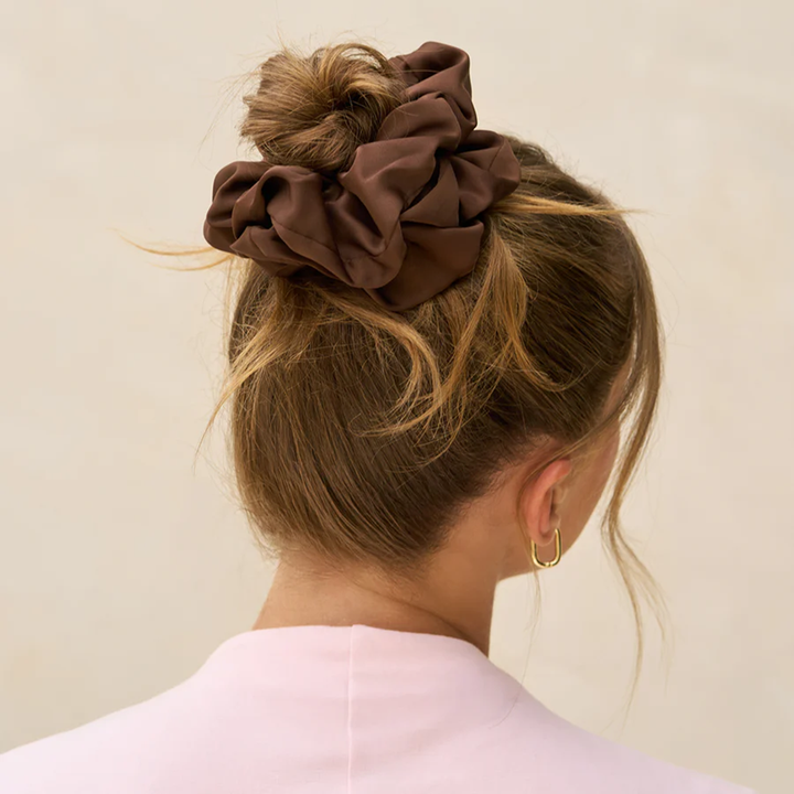 Black & Chocolate Oversized Scrunchie