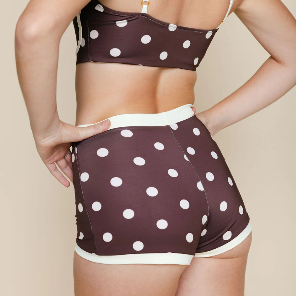 Boyshort Bottom Chocolate Dot
