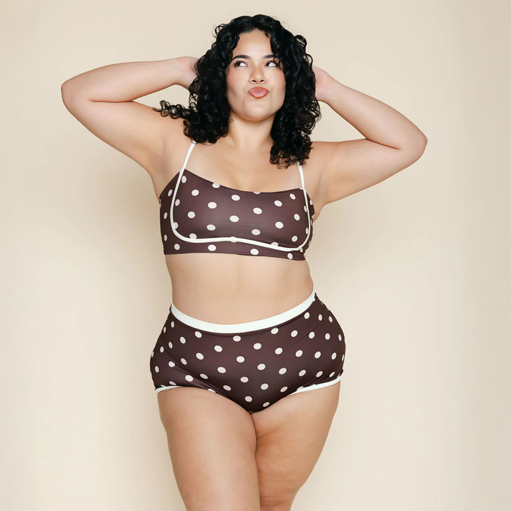 Boyshort Bottom Chocolate Dot