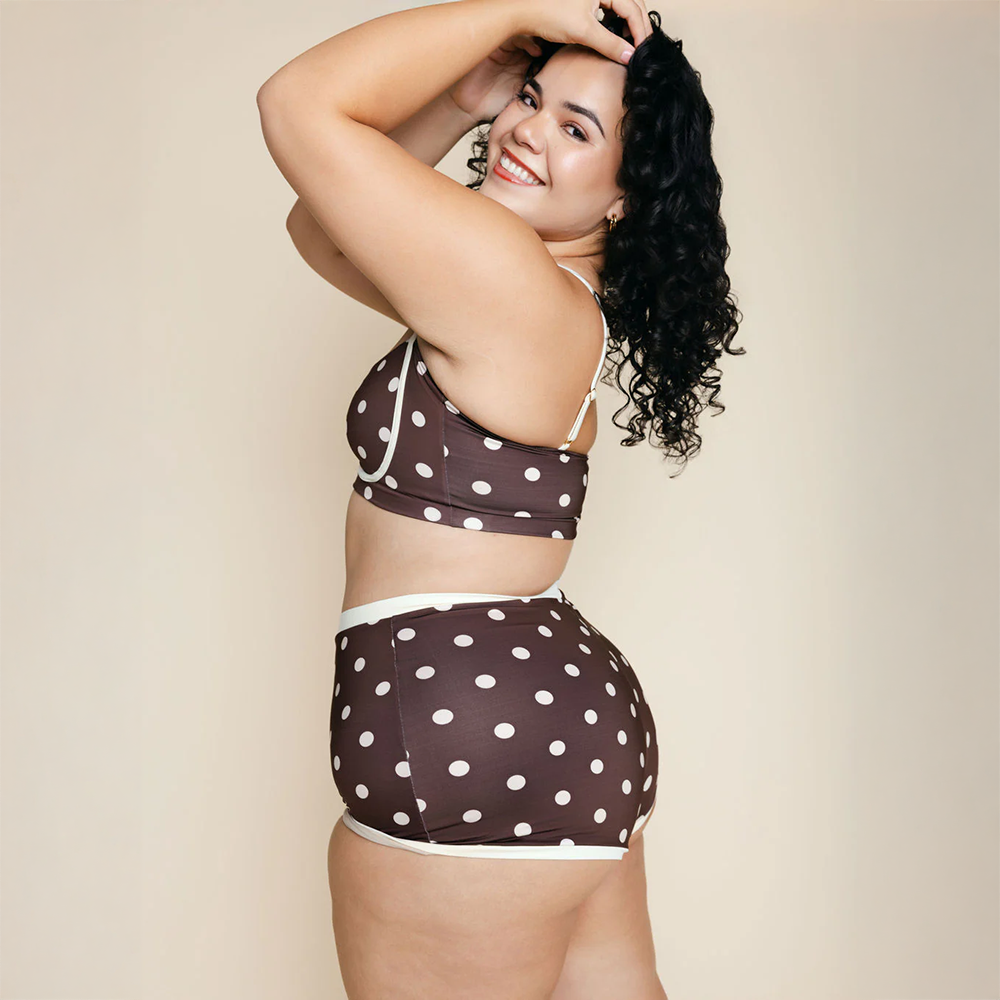 Boyshort Bottom Chocolate Dot
