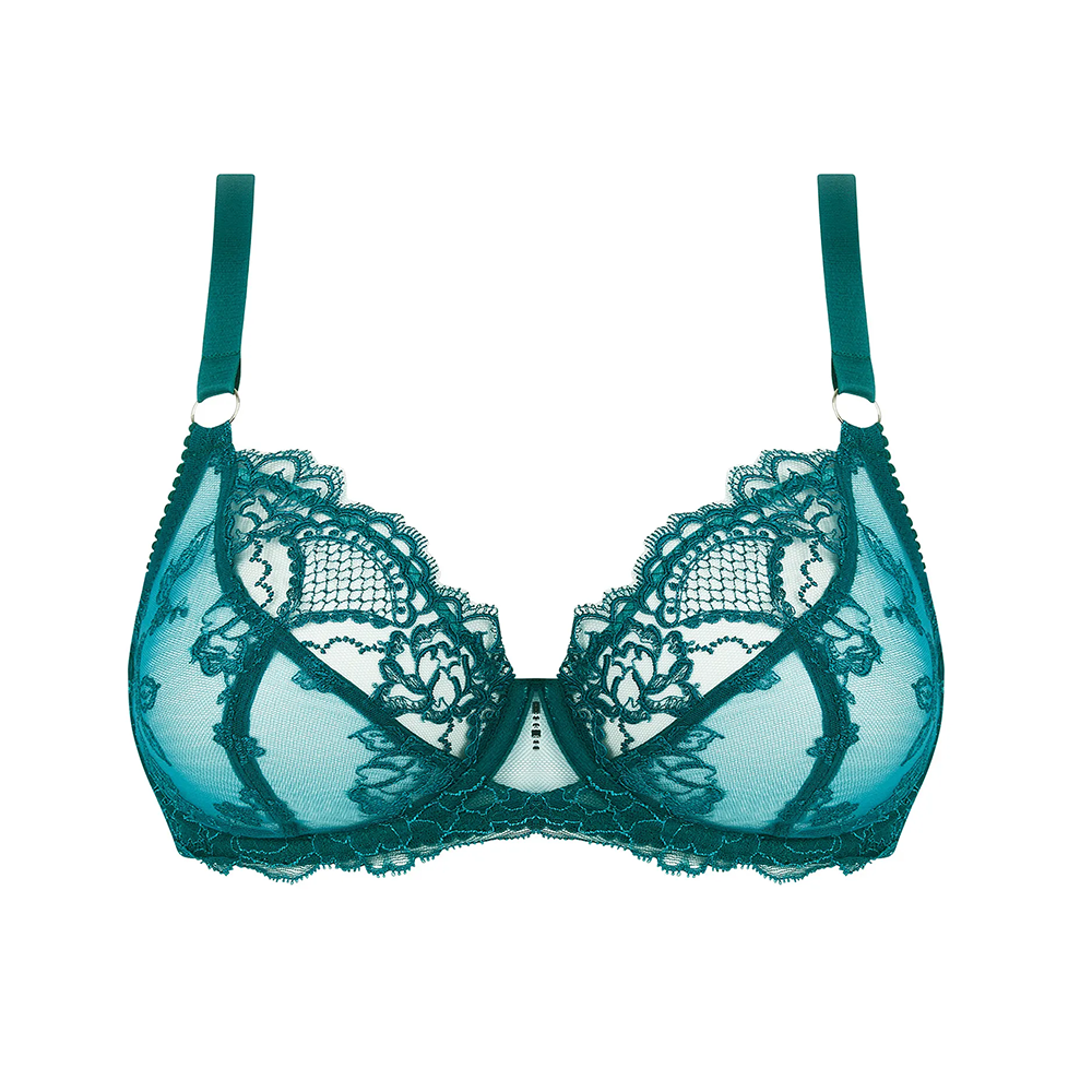 Sublime En Dentelle 3/4 Cup Vert Princesse