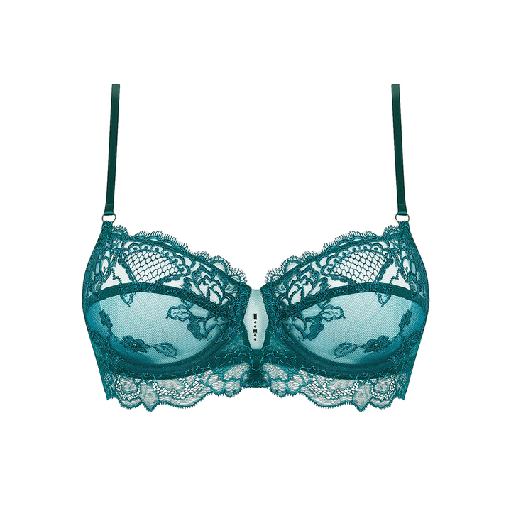 Sublime En Dentelle Demi Cup Vert Princesse