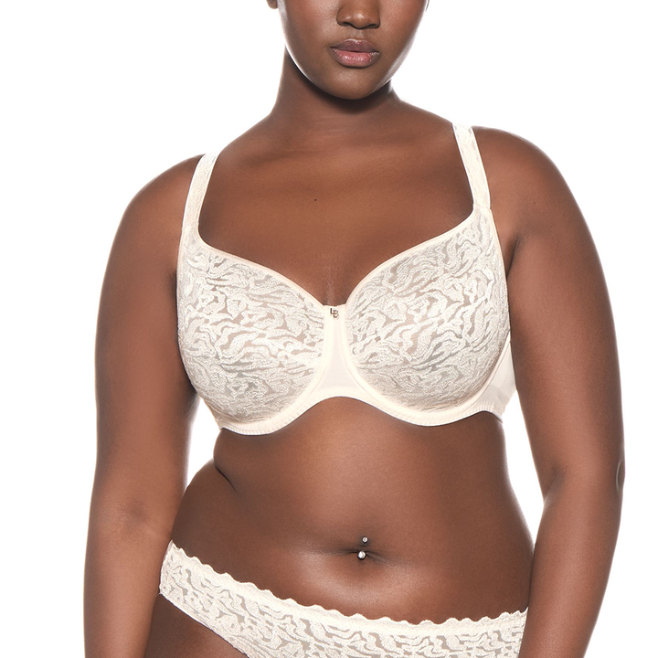 Electric Waves Molted Bra Ivory