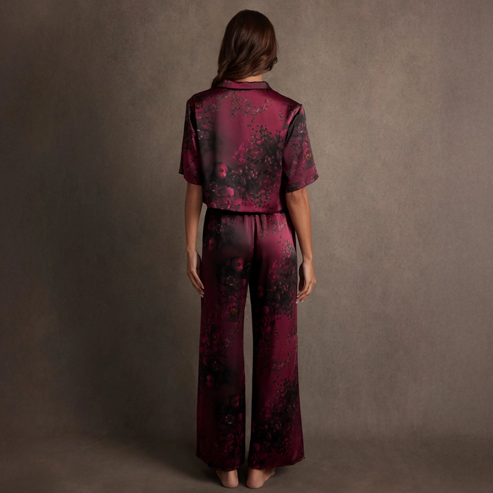 Washable Silk High Rise Pant Set