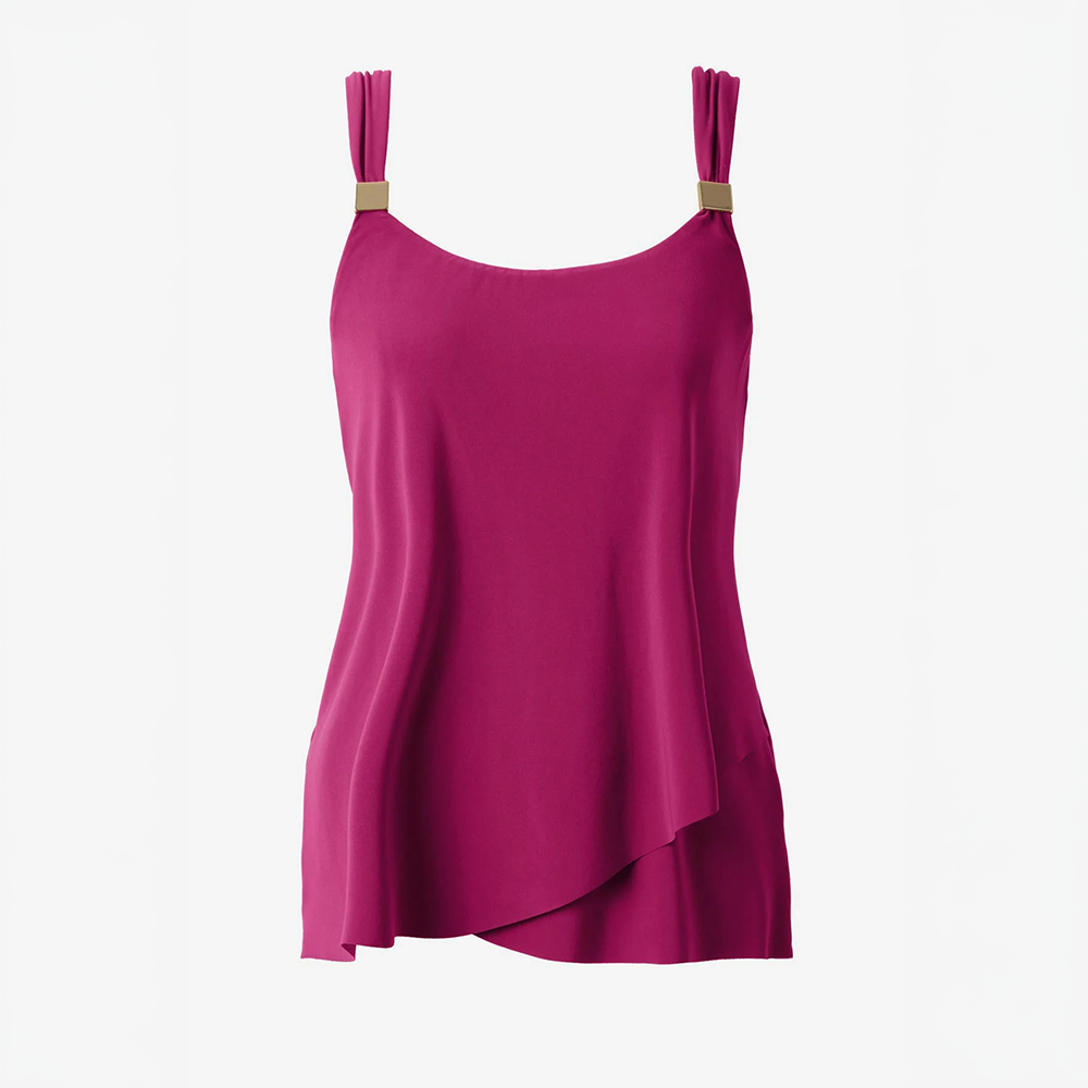 Dazzle Tankini Top Framboise