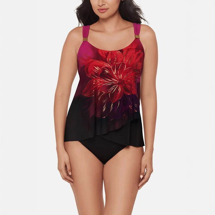Dazzle Tankini Top Petali Rosa
