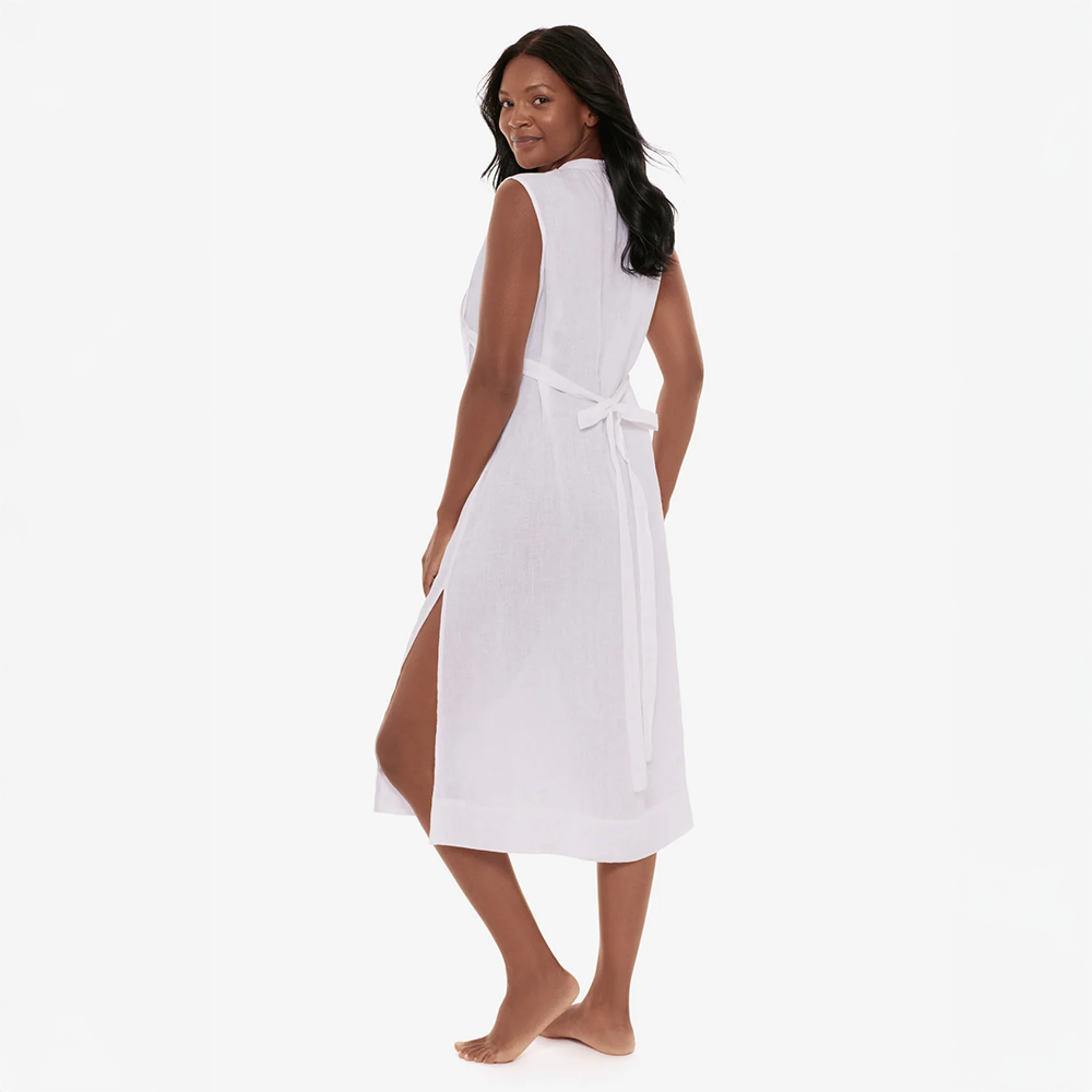 Pleated Beach Dress Cover Up