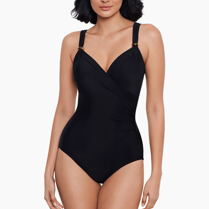 Razzle Dazzle Siren One Piece Swimsuit Black