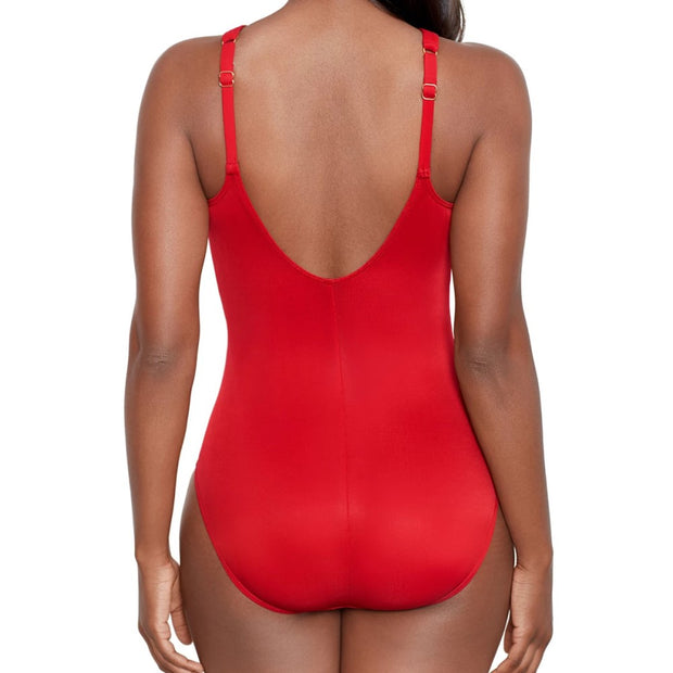 Rock Solid Aphrodite One Piece Swimsuit in Red