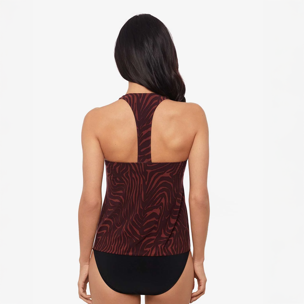 Taylor Tankini Top Zabra Brown