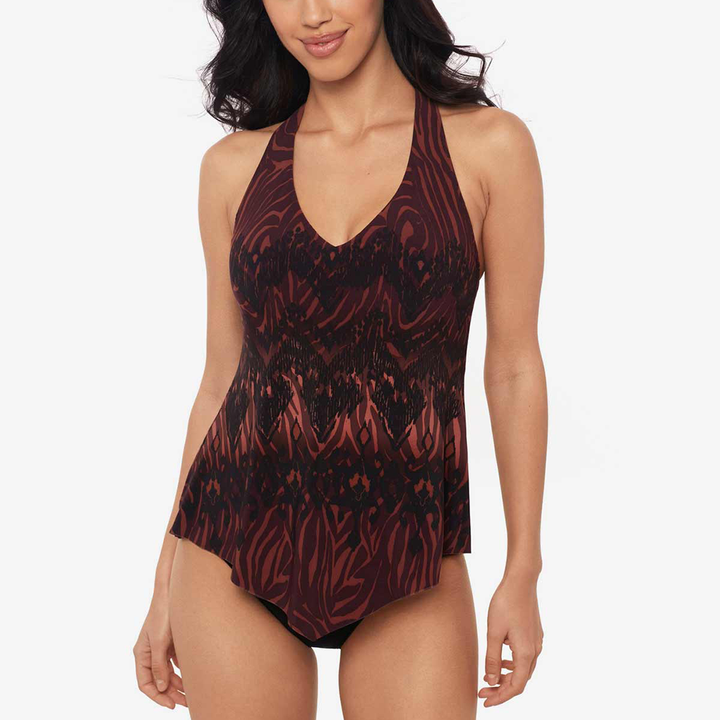 Taylor Tankini Top Zabra Brown