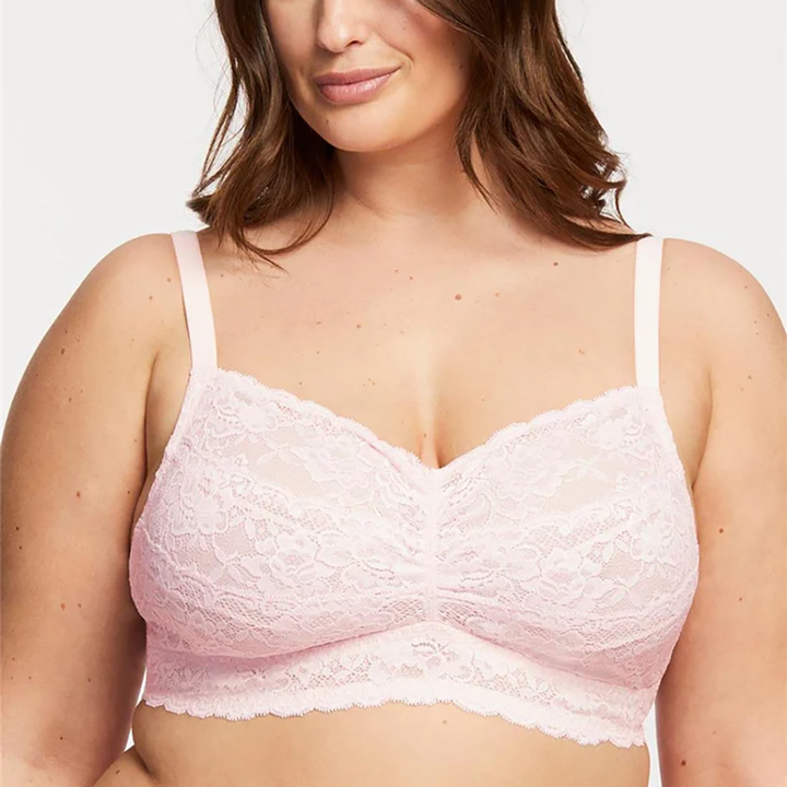 Cup-Sized Lace Bralette Blush