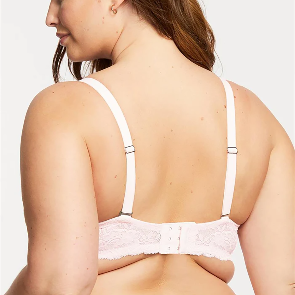 Cup-Sized Lace Bralette Blush