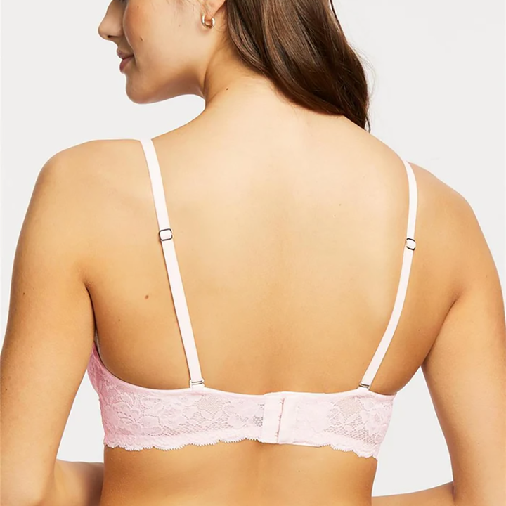 Cup-Sized Lace Bralette Blush