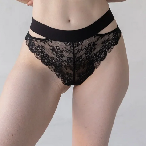 Monique Morin Wild Lace Cheeky Panty Black – Petticoat Fair Austin