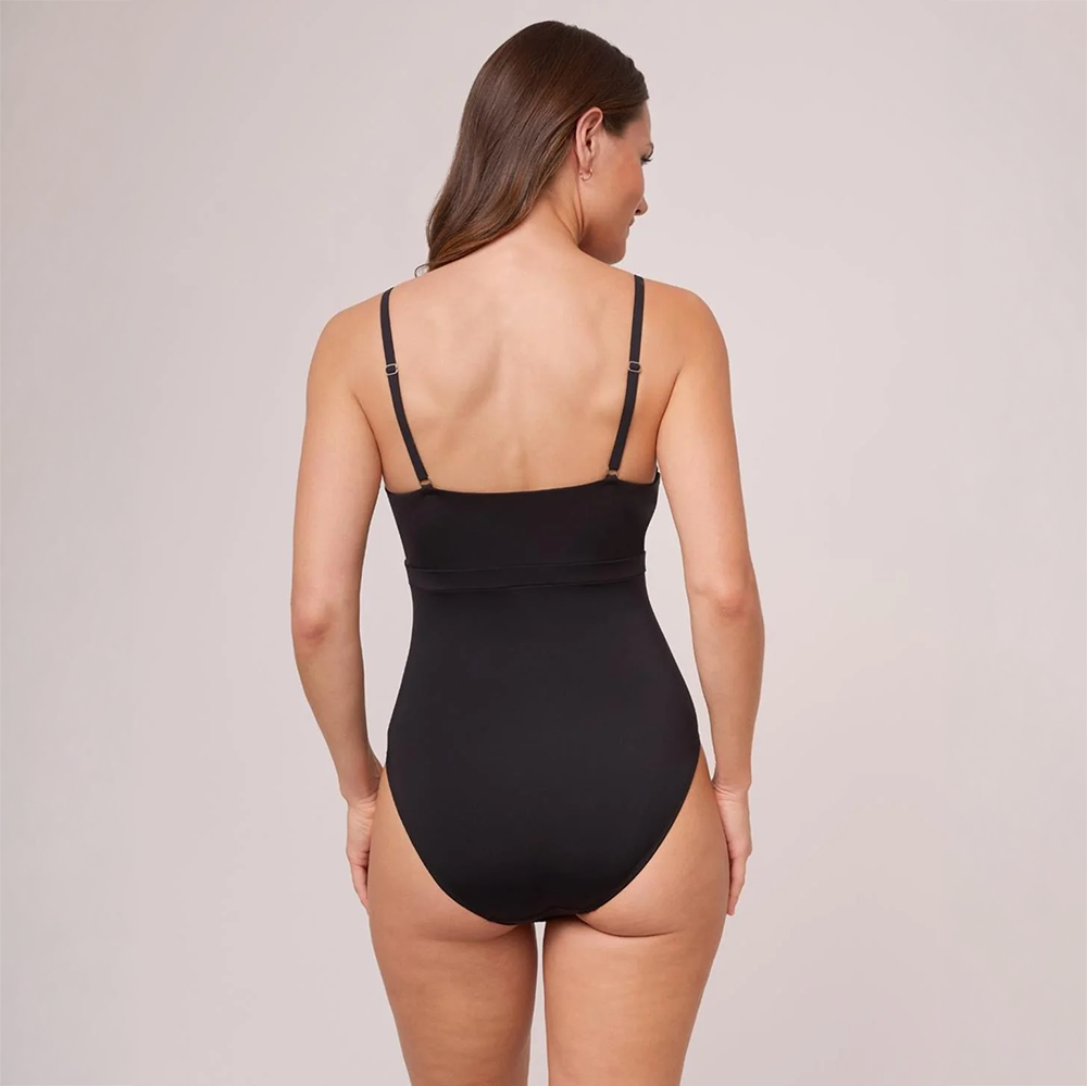 Bust Support Bodysuit Black 9355